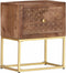 vidaXL - Nachtkastje - 40x30x50 - cm - massief - mangohout