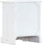 vidaXL - Nachtkastje - 40x30x50 - cm - massief - mangohout - wit
