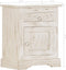 vidaXL - Nachtkastje - 40x30x50 - cm - massief - mangohout - wit