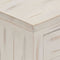 vidaXL - Nachtkastje - 40x30x50 - cm - massief - mangohout - wit