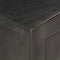 vidaXL - Nachtkastje - 40x30x50 - cm - massief - mangohout - zwart - en - goudkleurig