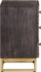vidaXL - Nachtkastje - 40x30x50 - cm - massief - mangohout - zwart