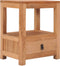 vidaXL - Nachtkastje - 40x30x50 - cm - massief - teakhout