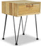 vidaXL - Nachtkastje - 40x30x50 - cm - massief - teakhout