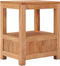 vidaXL - Nachtkastje - 40x30x50 - cm - massief - teakhout