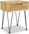 vidaXL - Nachtkastje - 40x30x50 - cm - massief - teakhout