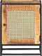 vidaXL - Nachtkastje - 40x30x50 - cm - ruw - mangohout - en - natuurlijk - riet