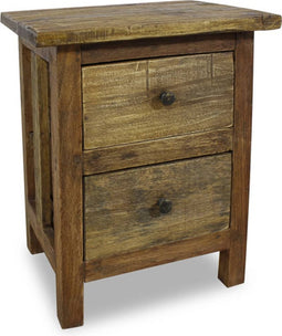 vidaXL - Nachtkastje - 40x30x51 - cm - massief - mahoniehout