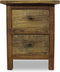 vidaXL - Nachtkastje - 40x30x51 - cm - massief - mahoniehout