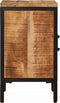 vidaXL - Nachtkastje - 40x30x52,5 - cm - massief - ruw - mangohout