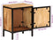 vidaXL - Nachtkastje - 40x30x52,5 - cm - massief - ruw - mangohout