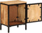 vidaXL - Nachtkastje - 40x30x52,5 - cm - massief - ruw - mangohout