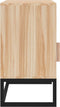 vidaXL - Nachtkastje - 40x30x55,5 - cm - bewerkt - hout - en - ijzer