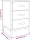 vidaXL - Nachtkastje - 40x30x55 - cm - gerecycled - massief - grenenhout - bruin