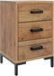 vidaXL - Nachtkastje - 40x30x55 - cm - gerecycled - massief - grenenhout - bruin