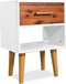 vidaXL - Nachtkastje - 40x30x57 - cm - massief - acaciahout