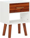 vidaXL - Nachtkastje - 40x30x57 - cm - massief - acaciahout