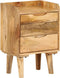 vidaXL - Nachtkastje - 40x30x59,5 - cm - massief - mangohout