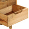 vidaXL - Nachtkastje - 40x30x59,5 - cm - massief - mangohout