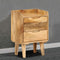 vidaXL - Nachtkastje - 40x30x59,5 - cm - massief - mangohout