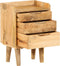 vidaXL - Nachtkastje - 40x30x59,5 - cm - massief - mangohout
