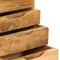 vidaXL - Nachtkastje - 40x30x59,5 - cm - massief - mangohout