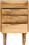 vidaXL - Nachtkastje - 40x30x59,5 - cm - massief - mangohout