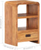 vidaXL - Nachtkastje - 40x30x60 - cm - acaciahout - met - honingafwerking