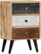 vidaXL - Nachtkastje - 40x30x60 - cm - massief - mangohout