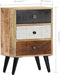 vidaXL - Nachtkastje - 40x30x60 - cm - massief - mangohout