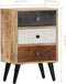 vidaXL - Nachtkastje - 40x30x60 - cm - massief - mangohout