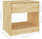 vidaXL - Nachtkastje - 40x31x40 - cm - massief - grenenhout