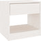 vidaXL - Nachtkastje - 40x31x40 - cm - massief - grenenhout - wit