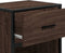 vidaXL - Nachtkastje - 40x31x50 - cm - bewerkt - hout - bruin - eikenkleurig