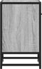 vidaXL - Nachtkastje - 40x31x50 - cm - bewerkt - hout - grijs - sonoma - eikenkleurig