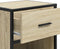 vidaXL - Nachtkastje - 40x31x50 - cm - bewerkt - hout - sonoma - eikenkleurig