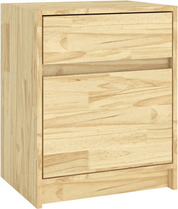 vidaXL - Nachtkastje - 40x31x50 - cm - massief - grenenhout