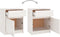 vidaXL - Nachtkastje - 40x31x50 - cm - massief - grenenhout - wit