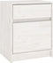vidaXL - Nachtkastje - 40x31x50 - cm - massief - grenenhout - wit