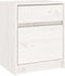 vidaXL - Nachtkastje - 40x31x50 - cm - massief - grenenhout - wit