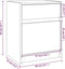 vidaXL - Nachtkastje - 40x31x50 - cm - massief - grenenhout - wit