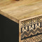 vidaXL - Nachtkastje - 40x33,5x46 - cm - massief - ruw - mangohout - zwart
