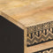 vidaXL - Nachtkastje - 40x33,5x46 - cm - massief - ruw - mangohout - zwart