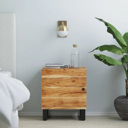 vidaXL - Nachtkastje - 40x33x46 - cm - massief - acaciahout