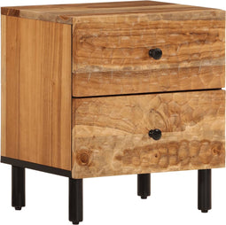 vidaXL - Nachtkastje - 40x33x46 - cm - massief - acaciahout