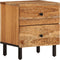 vidaXL - Nachtkastje - 40x33x46 - cm - massief - acaciahout