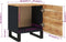 vidaXL - Nachtkastje - 40x33x46 - cm - massief - acaciahout