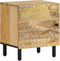 vidaXL - Nachtkastje - 40x33x46 - cm - massief - mangohout