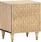 vidaXL - Nachtkastje - 40x33x46 - cm - massief - mangohout