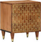vidaXL - Nachtkastje - 40x33x46 - cm - massief - mangohout